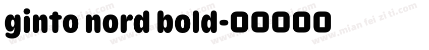 ginto nord bold字体转换